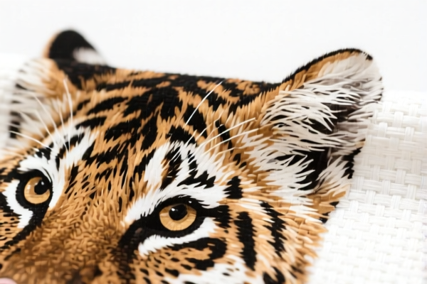 Printed Fine Animal Hair Blended Woven Fabric