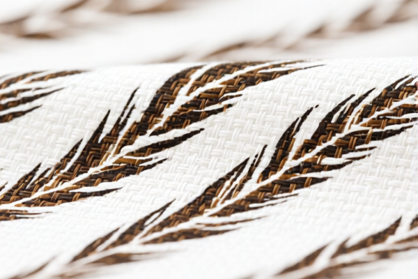 Printed Fine Animal Hair Blended Woven Fabric