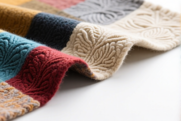 Image for Mixed Wool Embossed Fabric