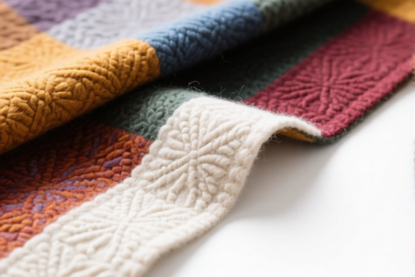 Image for Mixed Wool Embossed Fabric