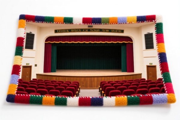 Image for Wool Blended School Auditorium Decorative Fabric