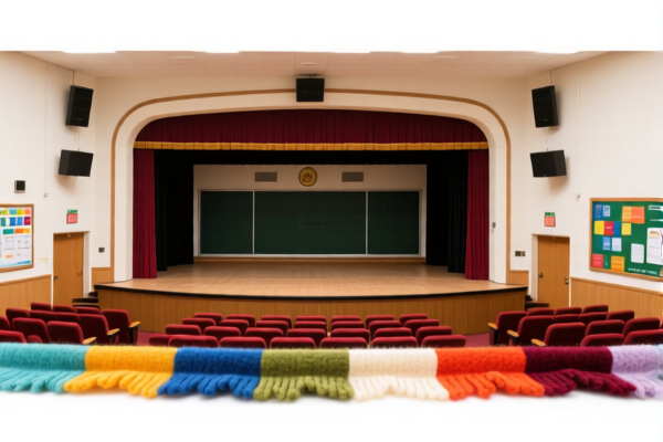 Image for Wool Blended School Auditorium Decorative Fabric