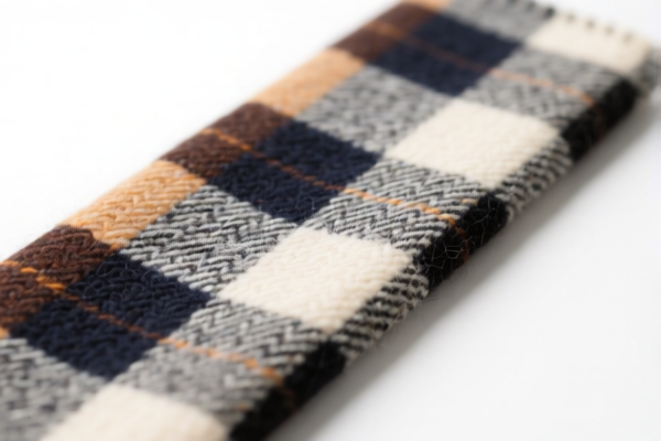 Image for Mixed Carded Wool Check Fabric