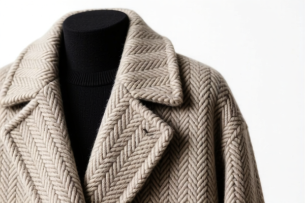 Image for Woven fabrics of combed wool or fine animal hair for overcoat (containing 85% or more by weight, average fiber diameter ≤18.5 microns, weight 270 340 g/m²)