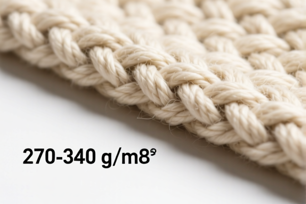 Image for Woven fabrics of combed wool or fine animal hair for suit (containing 85% or more by weight, average fiber diameter ≤18.5 microns, weight 270 340 g/m²)