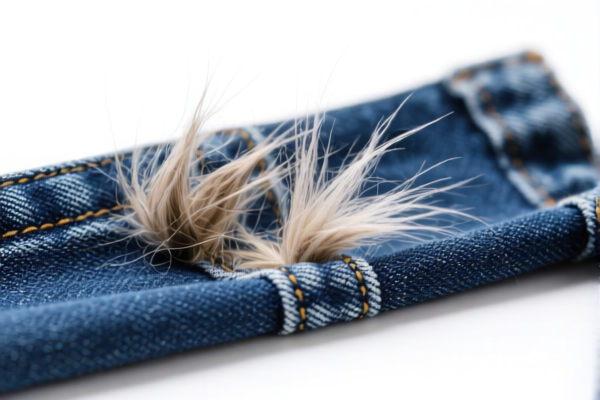 Image for Combed Fine Animal Hair Blended Denim Fabric