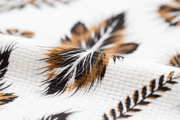 Image for Combed Fine Animal Hair Blended Woven Printed Fabric