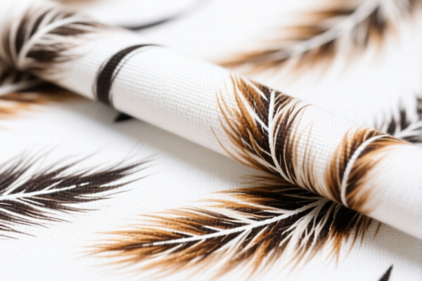 Image for Combed Fine Animal Hair Blended Woven Printed Fabric