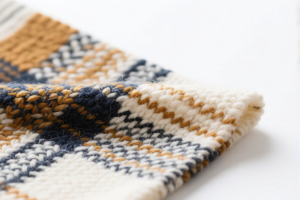 Image for Combed Wool Blended Woven Printed Fabric