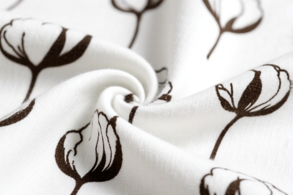Image for Cotton Mixed Combed Wool Printed Fabric