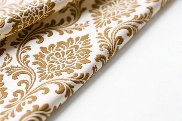 Image for Woven fabrics of combed wool blended Damask fabric