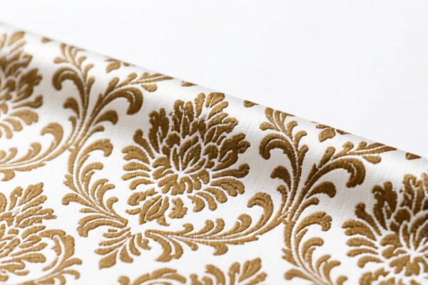 Image for Woven fabrics of combed wool blended Damask fabric