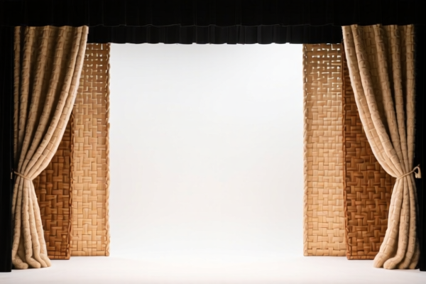 Image for Woven fabrics of combed wool blended For stage backdrops