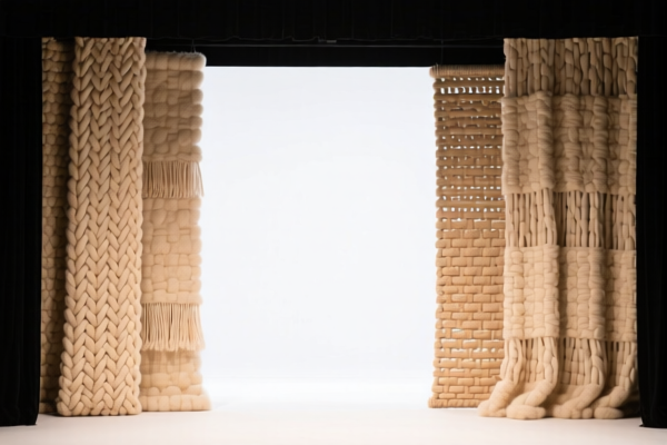 Image for Woven fabrics of combed wool blended For stage backdrops