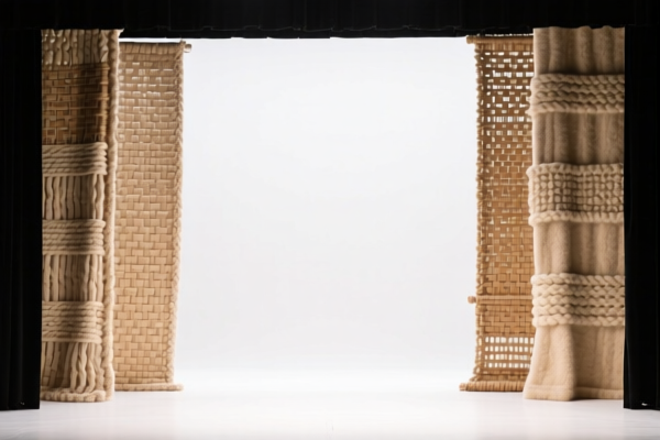 Image for Woven fabrics of combed wool blended For stage backdrops