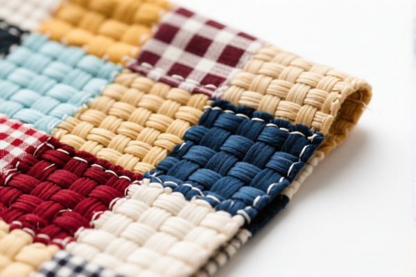 Image for Woven fabrics of combed wool blended Patchwork fabric