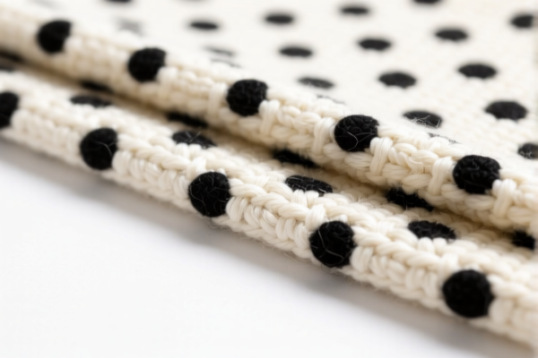 Image for Woven fabrics of combed wool blended Polka dot fabric