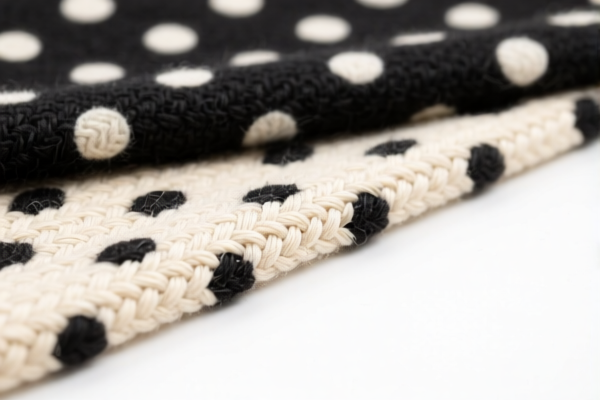 Image for Woven fabrics of combed wool blended Polka dot fabric