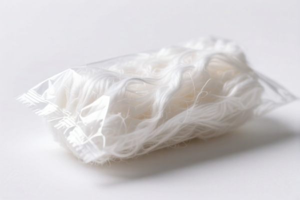 Image for White Coarse Cotton Fiber for Packaging, Staple Length 29.36875mm or More