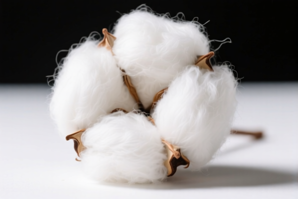 Image for White Coarse Cotton Fiber for Weaving, Staple Length 29.36875mm or More