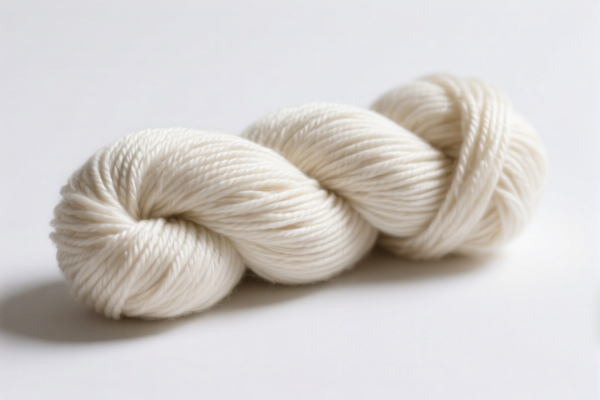 Image for Bleached Cotton Yarn (Uncombed Fibers, 300+ to 80 nm, Not Retail)