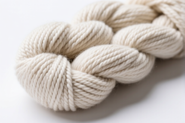 Combed cotton cabled yarn (301) for home textile, exceeding 43 nm but not exceeding 52 nm per single yarn