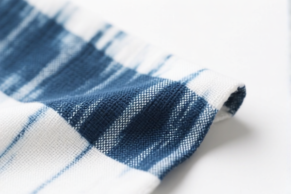 Cotton dyed plain weave fabric, 42 count or lower
