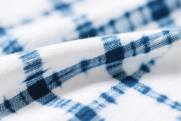 Cotton dyed plain weave fabric, 42 count or lower