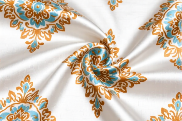 Decorative Cotton Satin Printed Fabric
