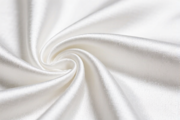 Bleached Cotton Twill Satin Fabric