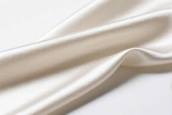 Unbleached cotton blended satin fabrics