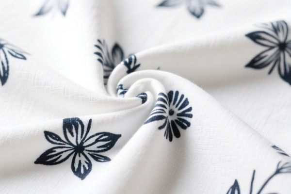 Cotton blended printed apparel fabric