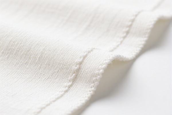 Bleached cotton blended twill fabric