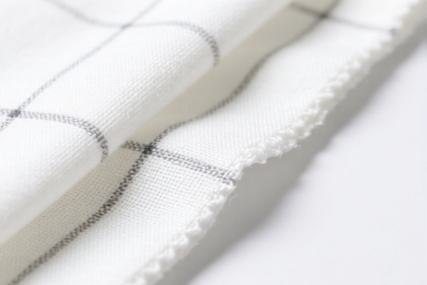 Bleached cotton blended twill fabric