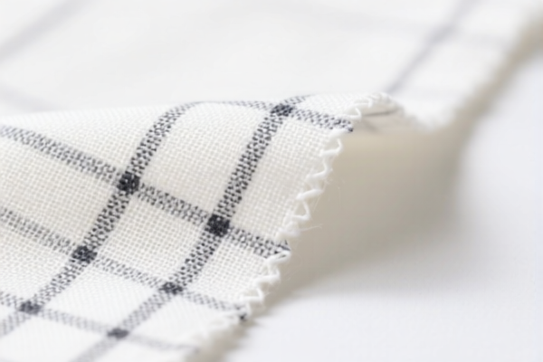 Bleached cotton blended twill fabric