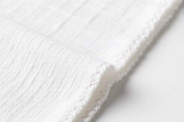 Bleached cotton blended twill_satin weave fabric