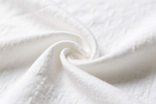 Bleached cotton blended twill_satin weave fabric