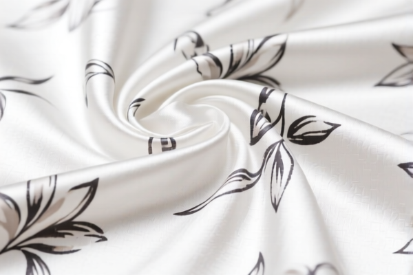 Cotton blended twill_satin printed fabric