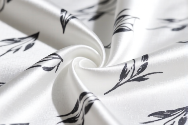 Cotton blended twill_satin printed fabric