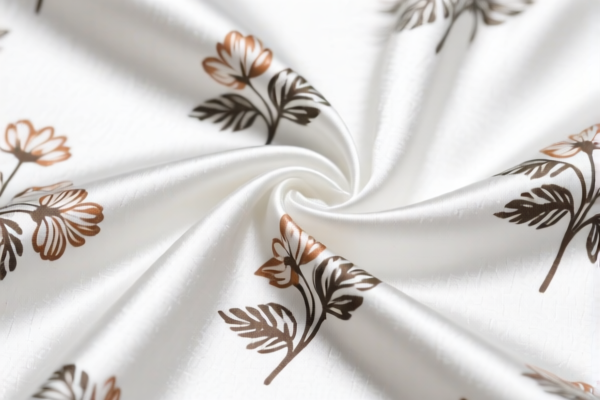Cotton blended twill_satin printed fabric