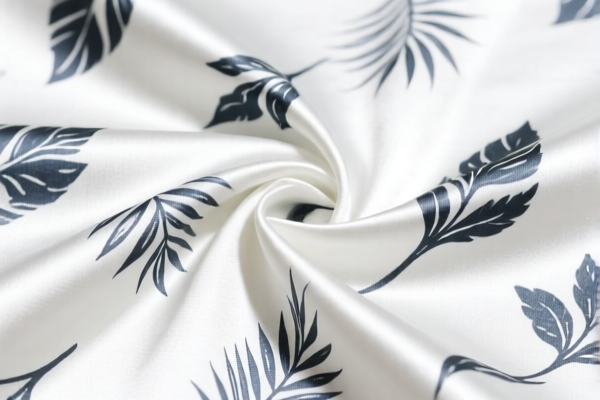 Cotton blended twill_satin printed fabric