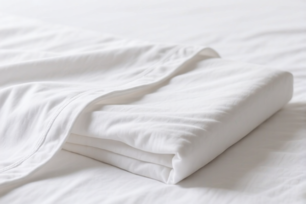 Cotton Polyester Plain Weave Bed Sheet (Below 42 Count)