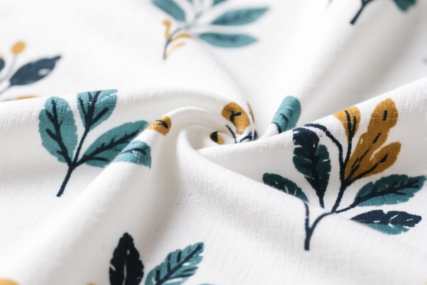 Lightweight cotton blended print fabric