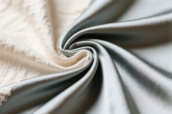 Unbleached Cotton Blended Satin Fabric for Apparel
