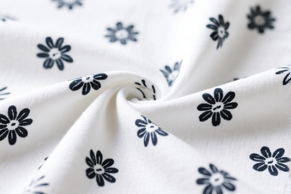 Over 200gsm Cotton Blend Plain Printed Fabric
