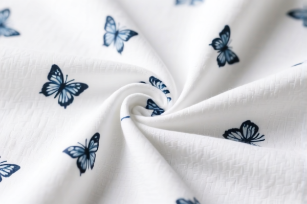 Over 200gsm Cotton Blend Plain Printed Fabric