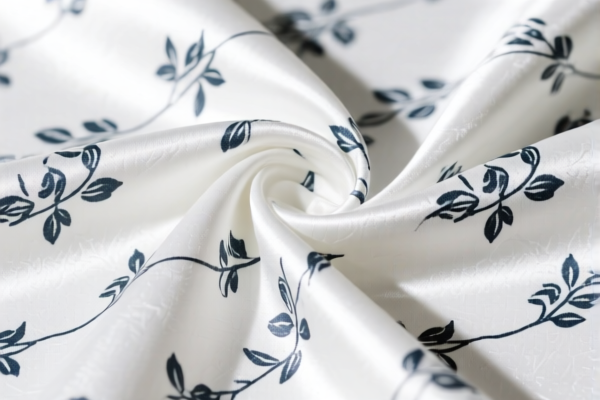 Cotton blended printed satin weave fabric for decoration