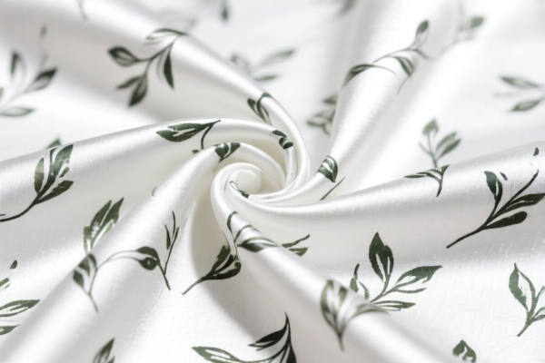 Cotton blended printed satin weave fabric for decoration