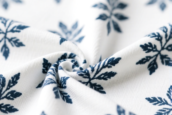 Cotton blended printed twill weave fabric for decoration
