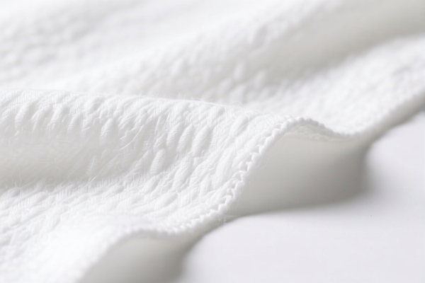Bleached Cotton Wool Blend Fabric for Decoration
